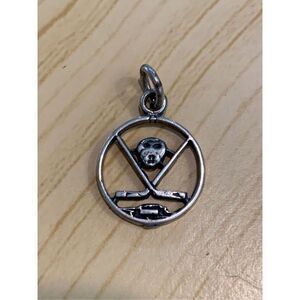 .925 Hockey Sterling Silver Jewelry Charm